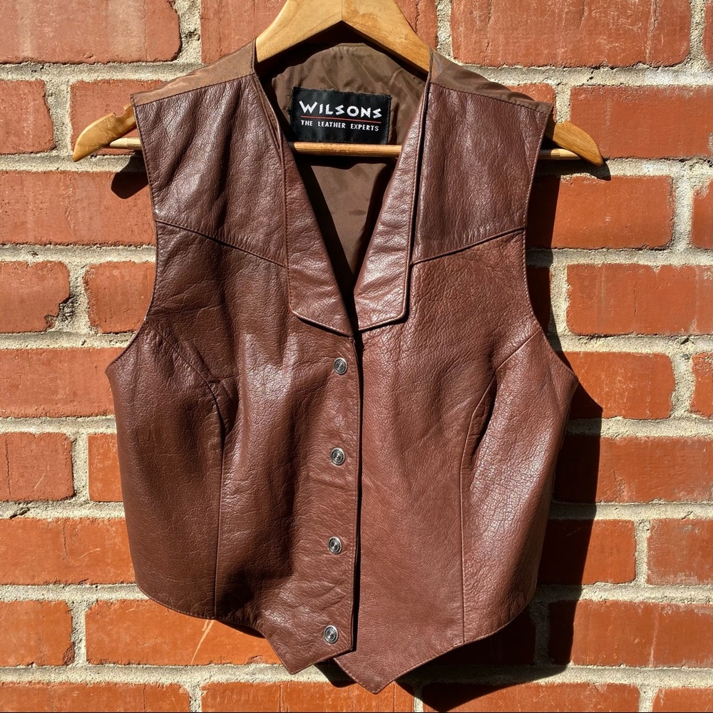 Wilson’s Brown Leather Vest